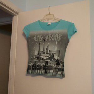 Women's Las Vegas, NV t-shirt - XL - light blue